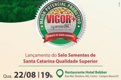 ADV Sementes Renovação APROSESC lança selo que identifica qualidade da semente de soja de SC Reconhecida pela sua alta qualidade, a semente de soja de Santa Catarina acaba de ganhar uma nova ferramenta para competir no disputado...